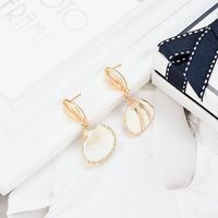 Temperament Handmade Shell Earrings, Small And Simple Earrings Nhxs129812 main image 1