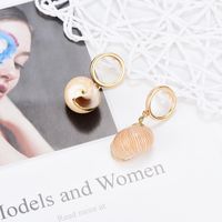 Fashion Creative Shell Round Ring Alloy Earrings Nhxs129821 main image 3