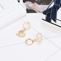 Creative Fashion Pop Ring Metal Shell Earrings Nhxs129831 main image 4