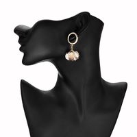 Creative Fashion Pop Ring Metal Shell Earrings Nhxs129831 main image 5