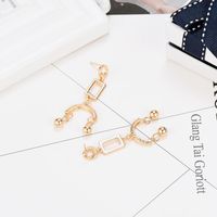 Womens Geometry Electroplating Alloy Earrings Nhxs129839 main image 3