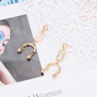 Womens Geometry Electroplating Alloy Earrings Nhxs129839 main image 4