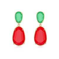 Color Imitation Natural Stone Long Earrings Nhgo129951 main image 3