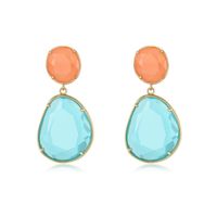 Color Imitation Natural Stone Long Earrings Nhgo129951 main image 4