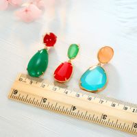 Color Imitation Natural Stone Long Earrings Nhgo129951 main image 5