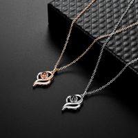 Fashion Personality Heart-shaped Projection Hollow Necklace Nhxs129963 main image 3