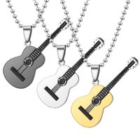 Hot Music Guitar Fashion Couple Necklace Nhtp129973 main image 1