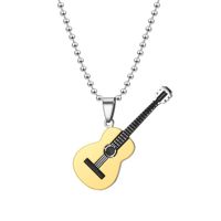 Hot Music Guitar Fashion Couple Necklace Nhtp129973 main image 3