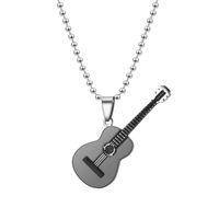 Hot Music Guitar Fashion Couple Necklace Nhtp129973 main image 5