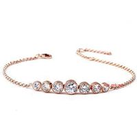 Mode Coréenne Exquis Petit Cercle Bracelet En Cristal Élégant Gracieuse Déesse Accessoires 370170 main image 4