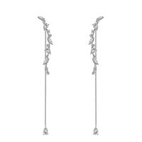 Fashion Personality Long Imitated Crystal Earrings Nhlj129925 sku image 2