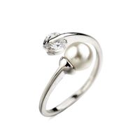Exquisite Heart Zircon Open Beads Ring Nhlj130017 sku image 5