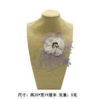 Purple Peony Flower Diy Flower Piece Lace Beads Flower Embroidered Cloth Nhlt130053 main image 4
