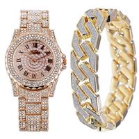 Fashion Luxury Steel Band Quartz Watch Bracelet Set Nhup130098 main image 3