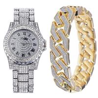 Fashion Luxury Steel Band Quartz Watch Bracelet Set Nhup130098 main image 2