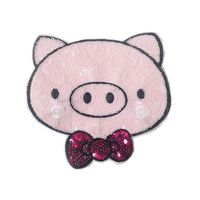 Bow Cartoon Pig Head Sequins Embroidered Cloth Patch Patch Nhlt130122 main image 5