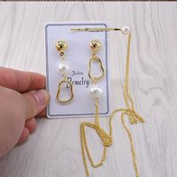 Womens Rhinestone Electroplating Tassel Alloy Earrings Nhnt125248 main image 3