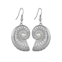 Womens Shell Textured Pattern Plating Alloy Earrings Nhbq125260 main image 7