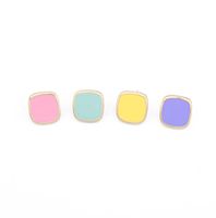 Womens Geometric Round Plastic Resin Earrings Nhgo125285 main image 2