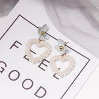 Womens Heart-shaped Beads Alloy Earrings Nhjj125296 main image 3