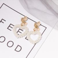 Womens Heart-shaped Beads Alloy Earrings Nhjj125296 main image 5