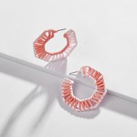 Womens Geometry Electroplating Hollow Color Weavingalloy Earrings Nhlu125385 main image 7