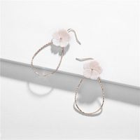 Womens Geometry Electroplating Shell Color Flower Copper Alloy Earrings Nhlu125390 main image 4