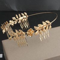 Womens Floral Plating Alloy Hair Accessories Nhnt125270 sku image 1
