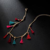 Womens Tassel Plating Alloy Ankle Bracelet Nhgy125460 main image 4