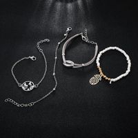 Grenz Überschreitende Neue Hand Gefertigte Mode Beliebte Reis Perlen Karte Muschel Ananas Anhänger Legierung Armband 4-teiliges Set main image 6