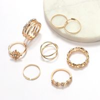 Womens Heart Openwork Carving Plating Alloy Rings Nhgy125554 main image 4