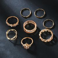 Womens Heart Openwork Carving Plating Alloy Rings Nhgy125554 main image 5