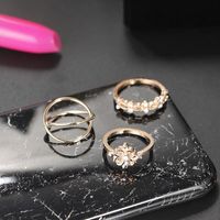 Womens Heart Openwork Carving Plating Alloy Rings Nhgy125554 main image 6