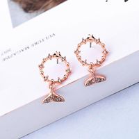 Kreative Kleine Frische Und Süße Kleine Fisch-diamant-ohrringe Ohrringe Weibliche Nischen Design Koreanische Stil Ohrringe Ed02011d main image 4