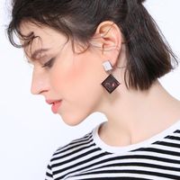 Womens Geometric Plating Acrylic Earrings Nhqd125566 main image 4