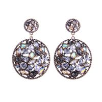 Womens Drop Shaped Rhinestone Alloy Earrings Nhqd125613 main image 7