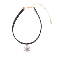 Womens Floral Rhinestone Alloy Necklaces Nhqd125617 main image 9