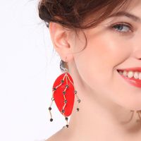 Lange Kreative Asymmetrische Acryl-diamant-ohrringe Ohrringe Frauen Europäische Und Amerikanische Modetrends Ohrringe Ed01175c main image 1