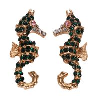 2019 Croix-frontière Nouvelle Arrivée Exagéré Creative Ananas Shell Étoiles Lune Hippocampe Boucles D'oreilles Collection Européen Et Américain Tous Les-correspondant En Gros main image 5