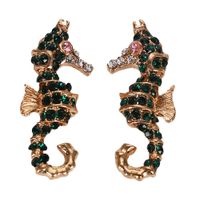Womens Beads Shell Hippocampus Pineapple Alloy Beads Gem Earrings Nhjq125640 main image 5