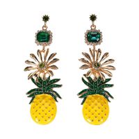 2019 Croix-frontière Nouvelle Arrivée Exagéré Creative Ananas Shell Étoiles Lune Hippocampe Boucles D'oreilles Collection Européen Et Américain Tous Les-correspondant En Gros main image 7