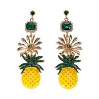 Womens Beads Shell Hippocampus Pineapple Alloy Beads Gem Earrings Nhjq125640 main image 7