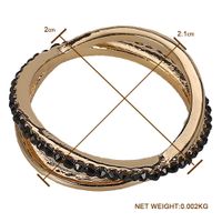 Neues Produkt Diamant Doppelring Kreis Matti Erter Ring Europäischer Und Amerikanischer All-match-charme Diamant Doppelkreis Ring Ring main image 5