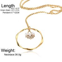 Womens Floral Electroplated Aluminum Necklaces Nhct125942 main image 6