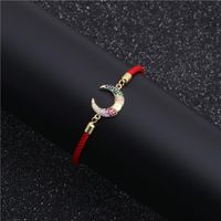Unisex Heart Shaped Micro-inlaid Color Zircon Copper Bracelets &amp; Bangles Nhyl126037 main image 7