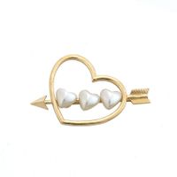 Womens Heart Love Heart Beads Plated Alloy Hair Accessories Nhhn126041 main image 4