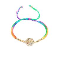 Micro-set Color Zircon Color Woven Bracelet Nhyl126049 main image 1