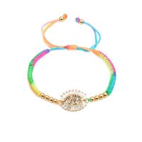 Micro-set Color Zircon Color Woven Bracelet Nhyl126049 main image 6