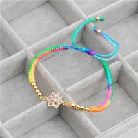 Micro-set Color Zircon Color Woven Bracelet Nhyl126049 main image 8