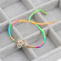 Micro-set Color Zircon Color Woven Bracelet Nhyl126049 main image 9